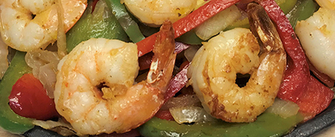 Jumbo Tiger Shrimp Fajitas