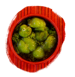 Tomatillos in a bowl, an ingredient that adds extra flavor to our salsa
